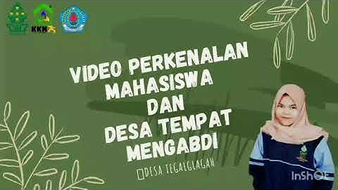 Video Perkenalan Mahasiswa dan Desa Tempat Mengabdi (KKN RDR 75 UIN Walisongo Semarang)