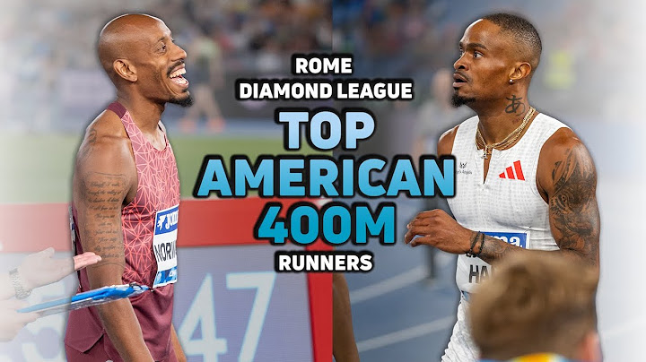 Quincy Hall and Vernon Norwood Immediately After 2025 Rome Diamond League Men's 400m Race