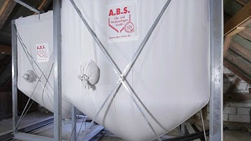 Flexible silo systems for STORING WOOD PELLETS