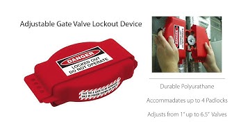 Adjustable Gate Valve Lockout Device