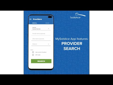 MySolstice App Provider Search Feature