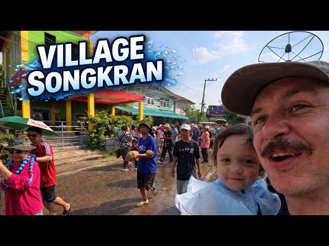 Our First Songkran as a Family in the Thai Village 🇹🇭