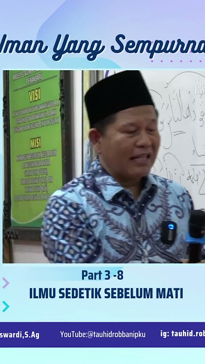 Ilmu Sedetik Sebelum Mati