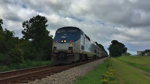 The Amtrak Palmetto #90 Highballing up the Hill [HD]