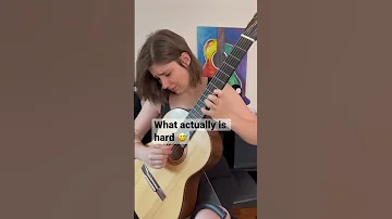 What People Think Is Hard On Guitar VS What Actually Is Hard Shorts Classicalguitar 