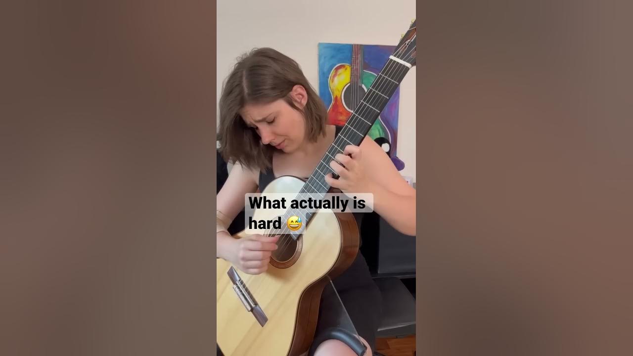 What people think is hard on guitar VS what actually is hard #shorts #classicalguitar