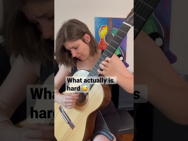 What people think is hard on guitar VS what actually is hard #shorts #classicalguitar class=