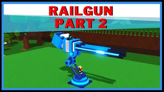 RAILGUN Speed Build/Tutorial (PART 2) In Build A Boat For Treasure ROBLOX