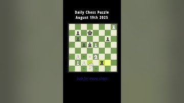 Check Before You Leap | August 19th, 2025 Chess Puzzle
