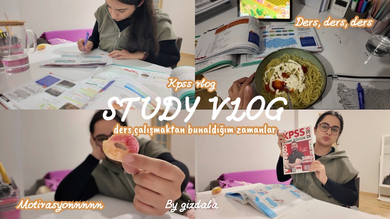 Çalışmalarım her zaman verimli mi, gerçekçi ders çalışma vlog #kpss2026 