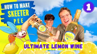 How to Make Skeeter Pee Wine  Lemon Wine  The Only Wine Recipe You Will Ever Need Part I