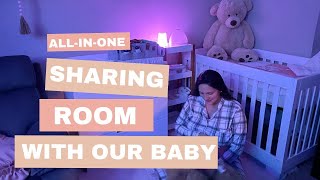 Sharing room with our baby! nursery\/master room tips.