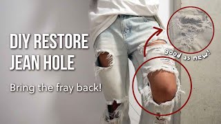 How to Fix Holes in Blue Jeans - The Happy Housewife™ :: Home