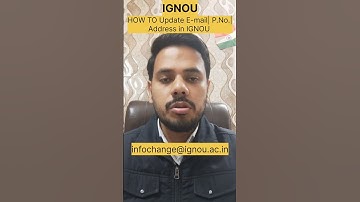 IGNOU | How to Change / Update- Email | Phone No. | Address and Other #ignou #viral #reels