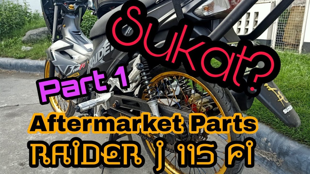 AFTERMARKET PARTS FOR RAIDER J 115 FI PART 1 - YouTube