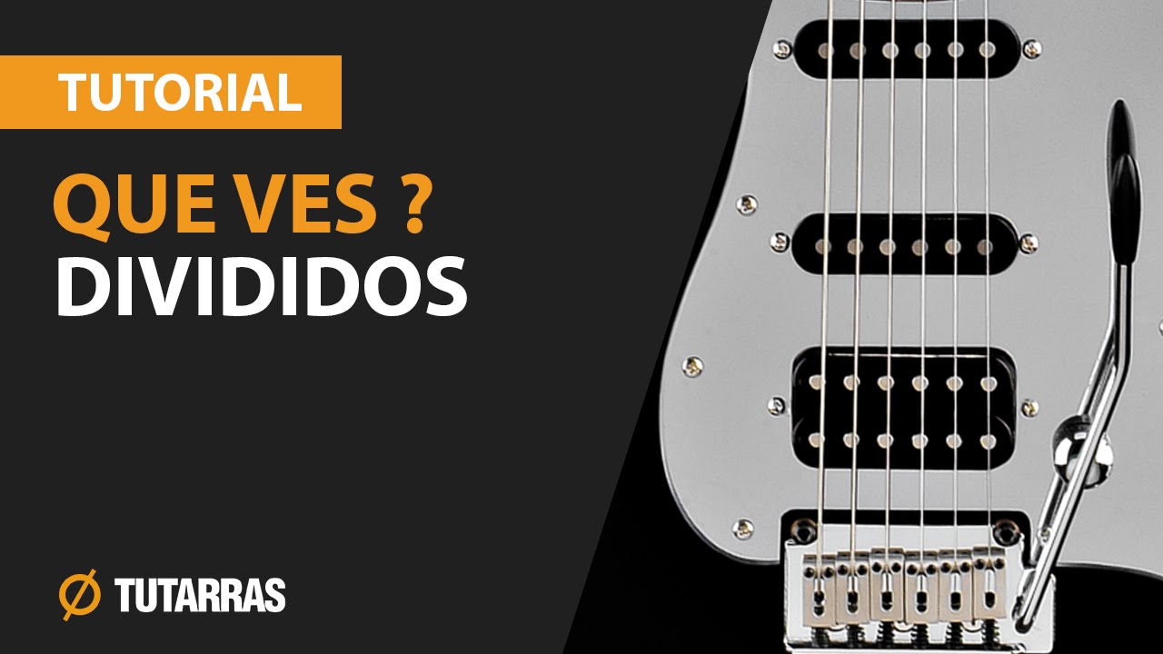 QUE VES - DIVIDIDOS Como tocar en Guitarra electrica CLASE TUTORIAL