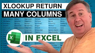 excel vlookup to return many columns now easier with xlookup - episode 2594