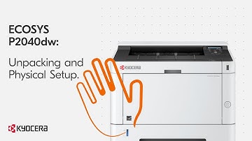 Kyocera P2040dw Unpacking and Physical Setup