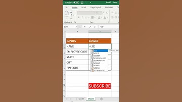 How to use lower function in #Excel (తెలుగు) #shorts