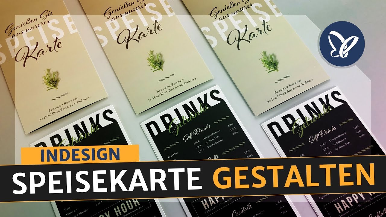 Indesign Tutorial Speisekarte Fur Den Gastronomiebedarf Gestalten Und Drucken Mit Unboxing Youtube