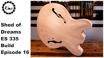 The Shed of Dreams ES 335 build Episode 16: Top glue up.