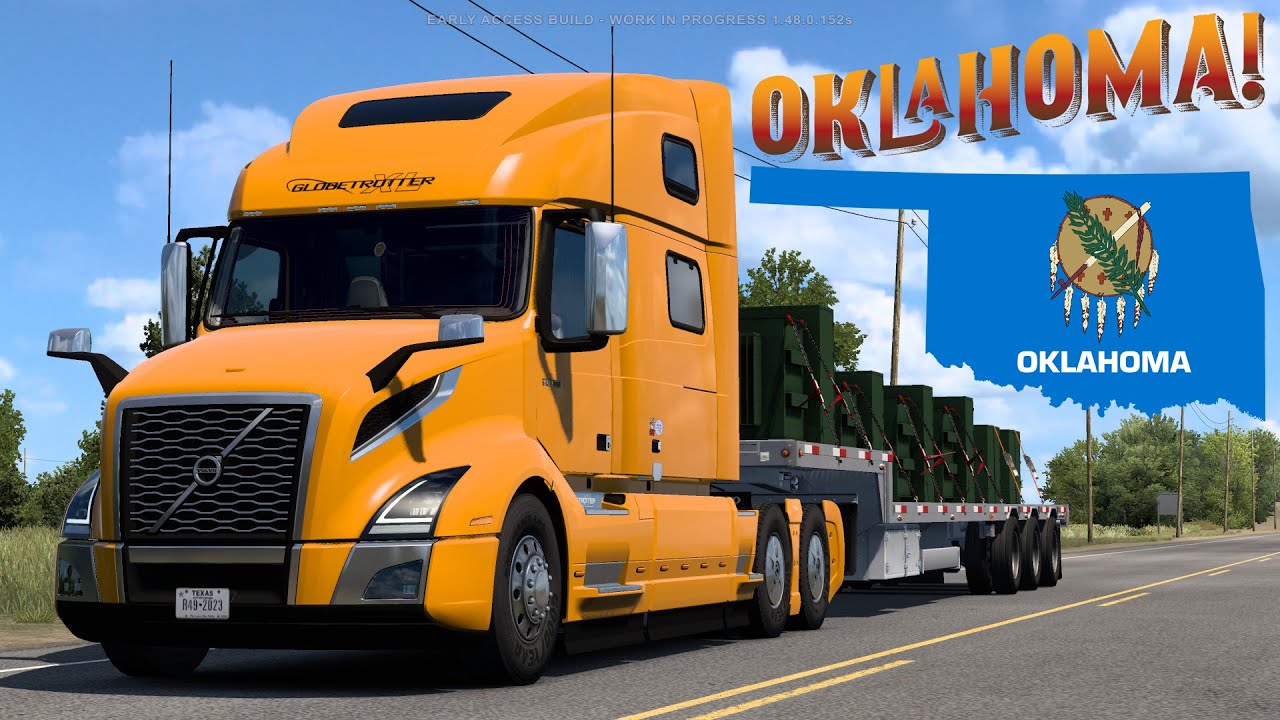 ⭐Oklahoma DLC Early Access Gameplay - First Delivery to Oklahoma in Volvo VNL!