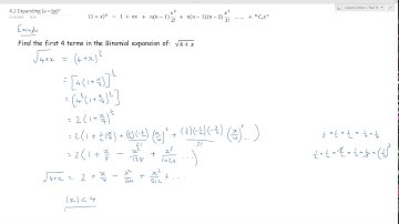 A2 4 2 Expanding (a + bx)n Edexcel Pure A Level Maths