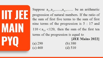 Arithmetic Progression (AP) JEE Mains Previous Year Question| Nitin Agrawal