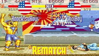 FT3 @sf2hf: KnockTsuKow (US) vs ChoiBoy (US) [Street Fighter II Hyper Fighting Fightcade] May 6