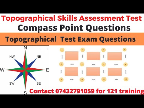 TfL Topographical Test Compass Point Questions Topographical Test Exam Questions Example 