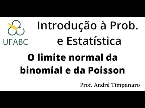 Aula 10.6 - O limite normal da binomial e da Poisson
