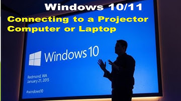 Windows 10/11 connecting to projector computer or laptop.