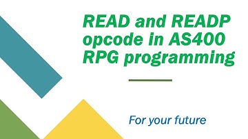 Read and Readp opcode in AS400 RPG programming