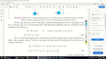 7 - Balancing of a Single Rotating Mass By Two Masses Rotating in Different Plane   II