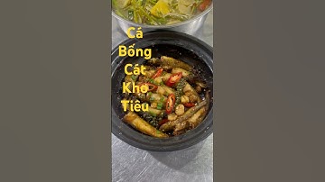 Cá bống cát kho tiêu