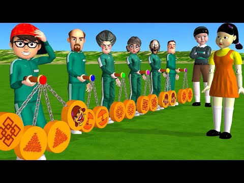 لعبة   3 ضد    التي تحاول تشكيل حلوى  وفوز نيك وتاني
