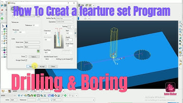 Delcam powerMill Boring & Drilling Programming {6272022}