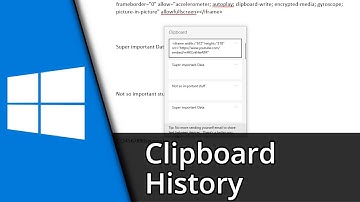 Clipboard History Windows 10 (View and clear Clipboard history) ✅ Tutorial