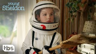 Sheldon Finds A Chicken In His Room (Clip) | Young Sheldon | TBS