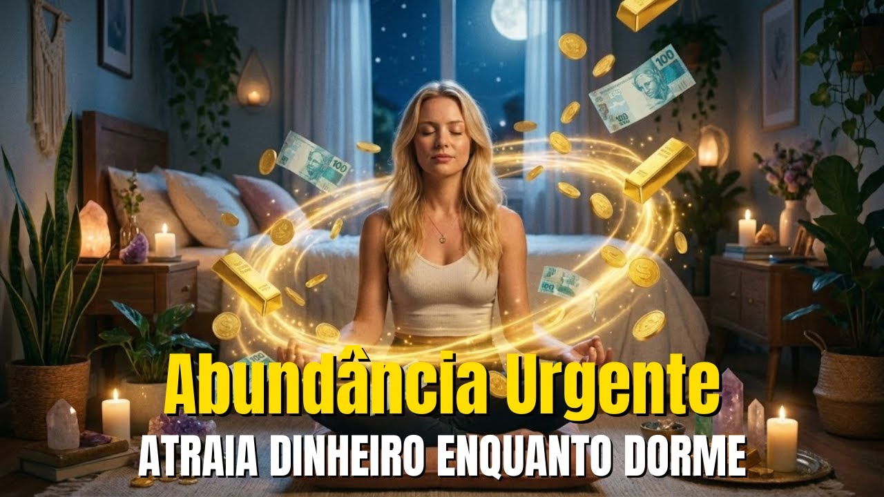 💰 Manifestação Urgente: Dinheiro Vem Sem Demora (Técnica) - Meditação Para Dormir