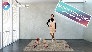 Sandy Fish Pond | interactive display floor or wall experience from LUMOplay