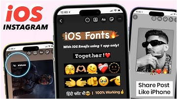 🔥Full iOS INSTAGRAM on Android | iOS Emojis + Fonts + Share Post Like iPhone + Round Edge Story