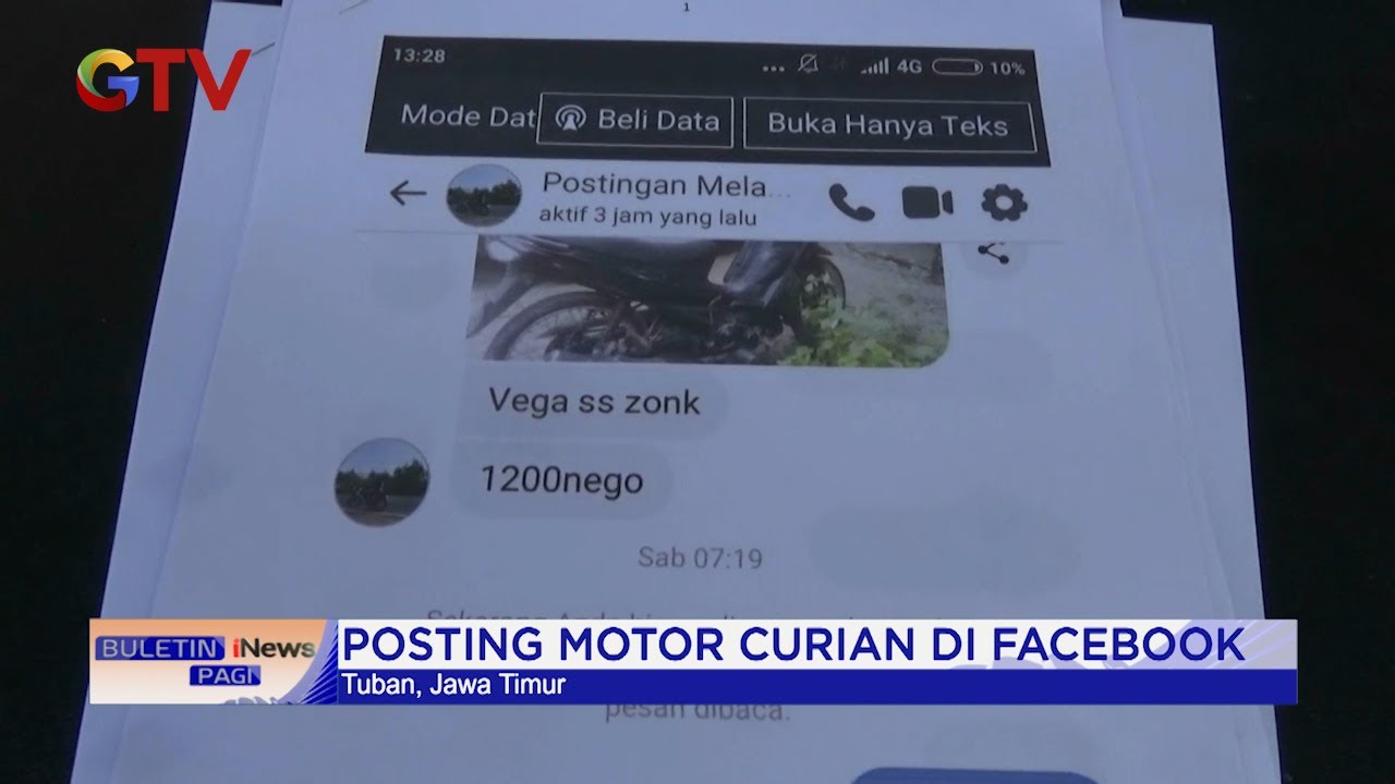 Penjual Motor Curian di Facbook Dibekuk Polisi 
