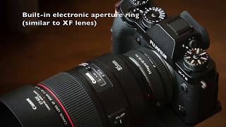 Fringer EF-FX adapter electronic aperture ring demo