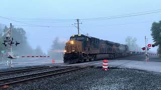 Fog Obscures Voorheesville as Tardy I022 Ex Syracuse-Worcester Drifts by W/ 108 Axles