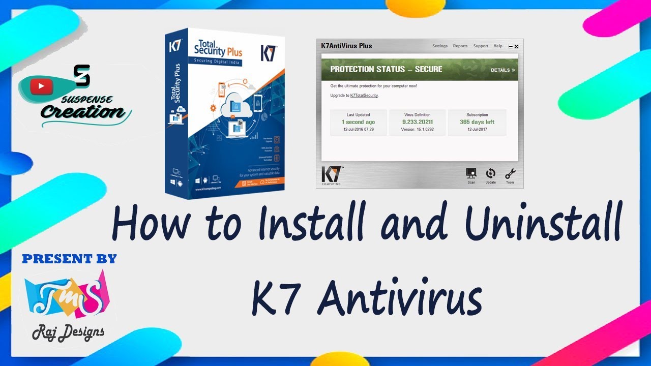 How to Install & Uninstall K7 antivirus