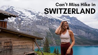 Hiking to Switzerland's #1 Alpine Lake - Oeschinensee Lake by Ian and Ana 17,940 views 5 months ago 8 minutes, 21 seconds