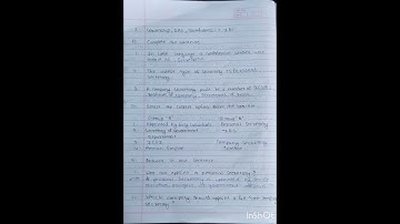 11th Class commerce SP Chapter 1st  secretary excercise all answers