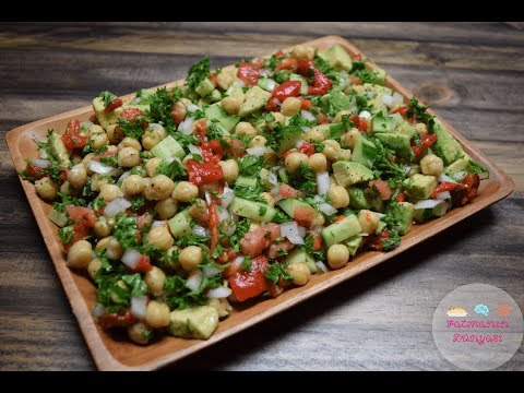 Nohut Salatası Tarifi || Diyet Salatası || Chickpeas Salad | Vegan recipe