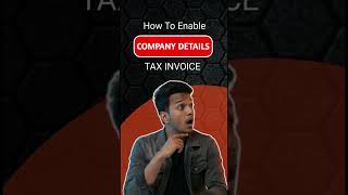 How to Fix Missing Company Details in Tally Tax Invoice